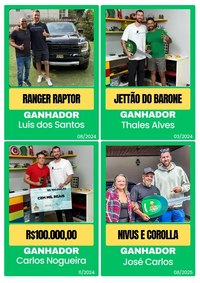 Ganhador Barone Prêmios 3